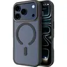 Magnetic Phone Case for iPhone 18 pro max/17/16/15/14/13/12 pro max plus 16E- phone cases for iphone 17 pro max,Military-Grade Heavy Duty Protection, Translucent Matte Black, Soft Durable Shockproof Drop Protection Phone Accessories for Men Women