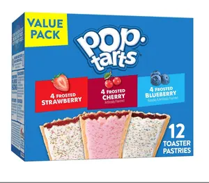Pop-Tarts Toaster Pastries, Breakfast Foods, Kids Snacks, Value Pack, Fruit Lover's Variety Pack, 20.3oz Box (12 Pop-Tarts)
