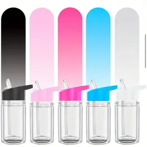 10 oz blank 5 pack acrylic sippy cup snowglobe.