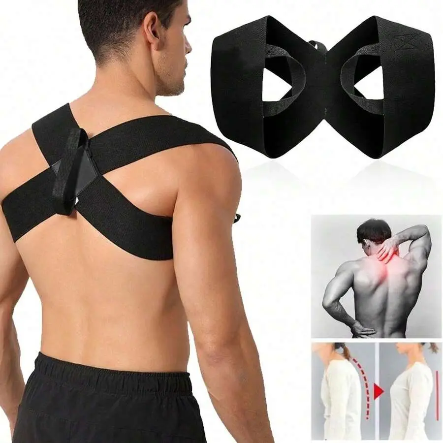 Shoulder Straps - Posture Support Straps forMen & Women - Elastic Back Support, StraightBack Support, Use at Home or in Office (M-XXL) campingessentials