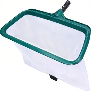 Pool Skimmer Net, Heavy Duty Swimming Leaf Rake Cleaning Tool with Deep Fine Nylon Mesh Net Bag - Fast Cleaning,Easy Scoop Edge,Debris Pickup Removal (No Pole)