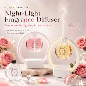 Nimin Smart Aroma Diffuser With 5 Gear Ambient Light Long Lasting Fragrance Device For Home Bedroom Living Room Bathroom Office Indoor Spaces