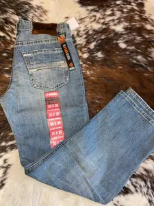 Rock&Roll Denim Straight Raised Double Barrel Straight Jeans - Light Vintage