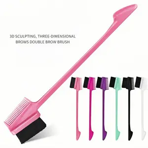 LEFGODY Professional Hair Styling for Women & GirlsDouble Side 3 In 1 Edge Brush For bangs Hair (Color lsSent Random)