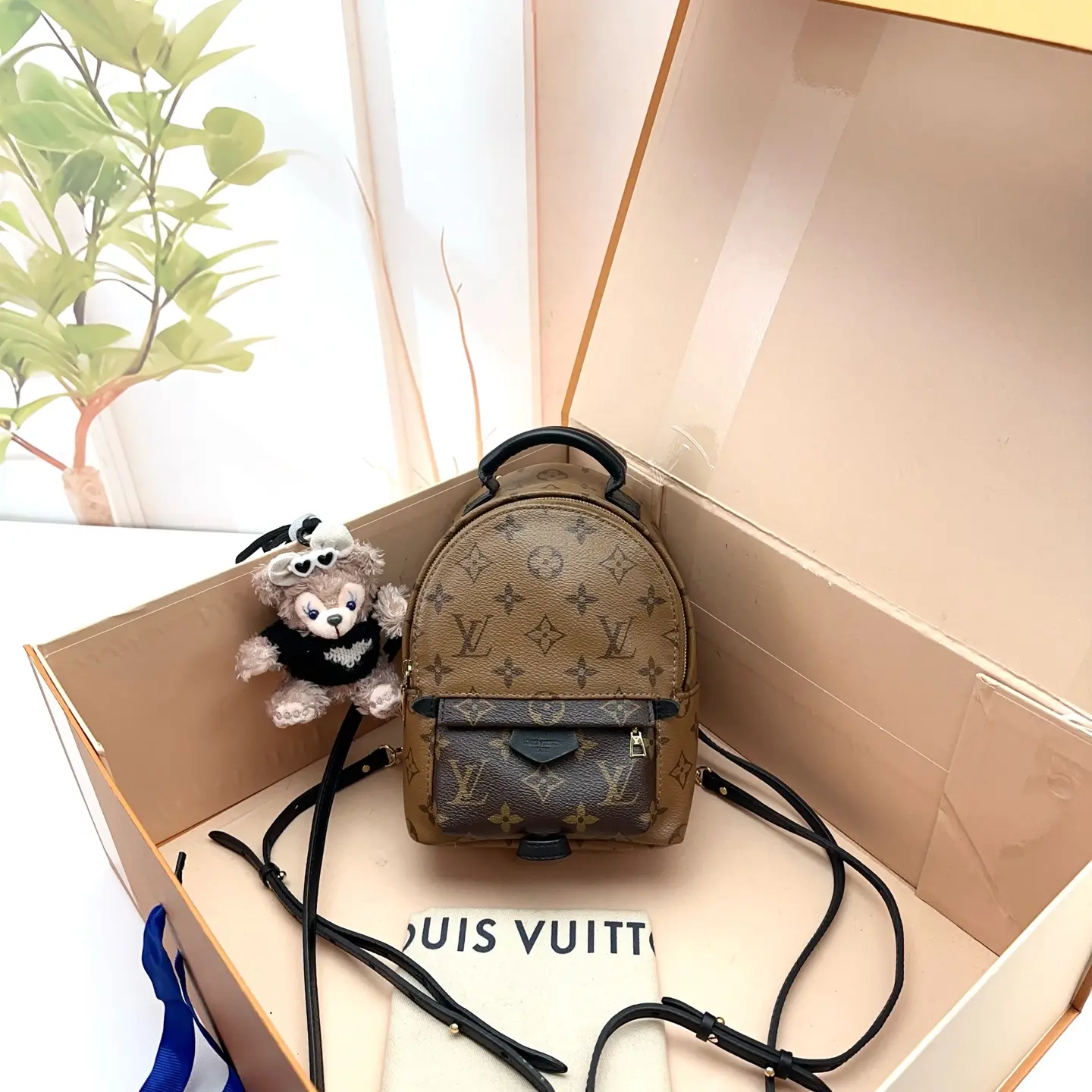 Pre-owned Louis Vuitton Palm Springs Mini Backpack Classic Luxury Designer Collection 0825 Raye 23845516