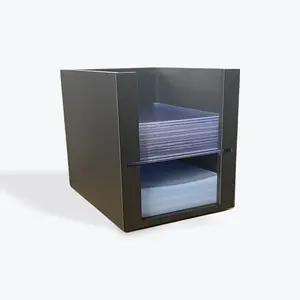 Penny Sleeve & Toploader Dispenser from Trainer Tools - Original Toploader Tower TM - Trading Card Organizer - Midnight - Custom Made 3D Printed Collectible Storage Trading Card Organizer for KPop Pokémon Lorcana TCG One Piece Sports Cards Collectors