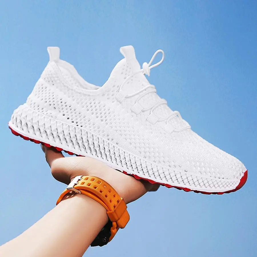 Trendy Fashion Mesh Athletic Sneakers Ultra Light Soft Sole Breathable Casual Running Trainers Outdoor Summer Daily Shoes