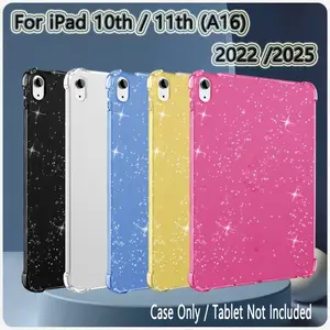 iPad Case (a16), Tablet Protective Cover, Fits 11th Gen 27.94cm & 10th Gen 27.69cm, Lightweight Thin Design, Soft Tpu Material, Air Cushion Border Protection