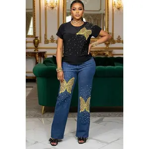 Sparkly Denim & Diamonds 2-Piece Outfit