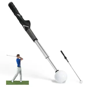 Golf Grip Trainer with Retractable Swing Training Rod, Ergonomic Design for Beginners & Professionals, Perfect for Swing Practice