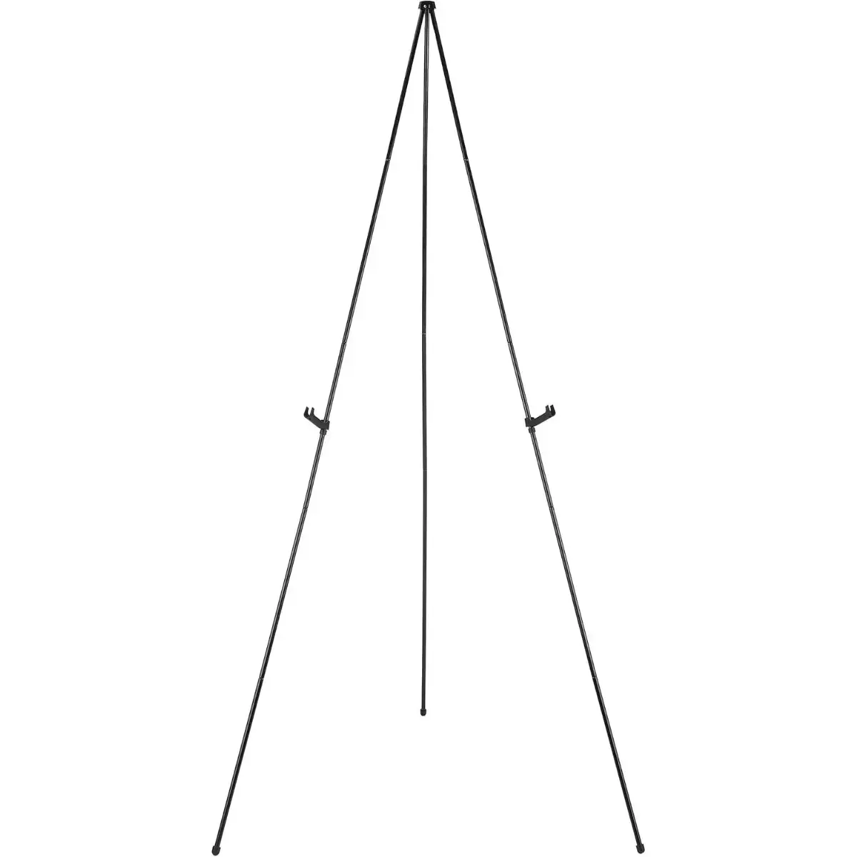 Easel Display Stand, Instant Floor Poster, Lightweight, Collapsible and Portable with Tripod Base, Black Steel (supports 5 pounds)