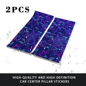 2 Pack Car Interior Decor Creative Cartoon Glow in The Dark Sticker for Dashboard Door Body DIY Decoration Multiple Patterns Optional