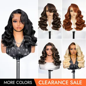 [Clearance Sale]Wiggins Hair 220% Density Stylist Side Part Wig 18 Inch Body Wave Pre Cut 6x8 Lace Closure Ready To Go  Wig  Pre-plucked Human Hair Glueless Wigs