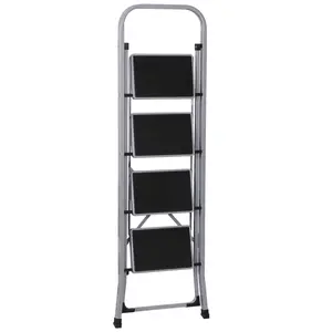 LEMY Anti-Slip 2/3/4 Step Home Ladder Heavy Duty Portable Folding Step Stool Supports Up to 352lbs for Home Use