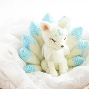 Cute Fox Design Amigurumi Crochet Kit, 1 Set Crochet Starter Kit for Beginners, DIY Crochet Kit with Step-by-step Video Tutorials and Instructions