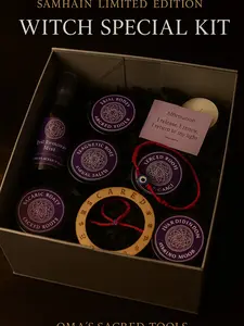 Samhain Witch Starter Kit Limited Edition Ritual Tools Box with Sigil Creator Beginner Witch Kit for Cleansing Protection