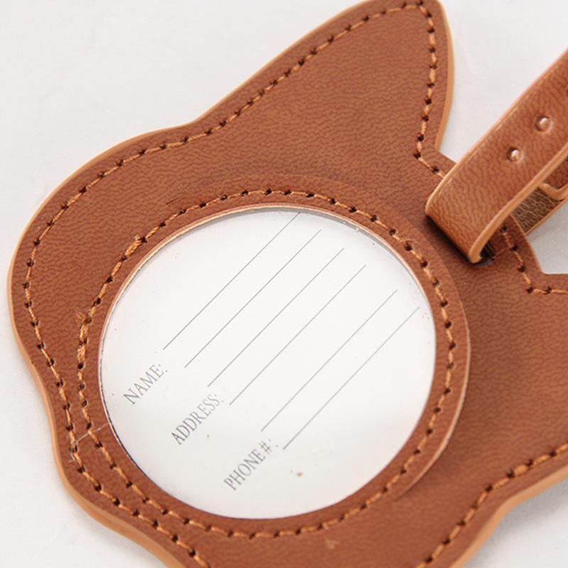 Creative Leather Luggage Tags Suitcase Hangtags