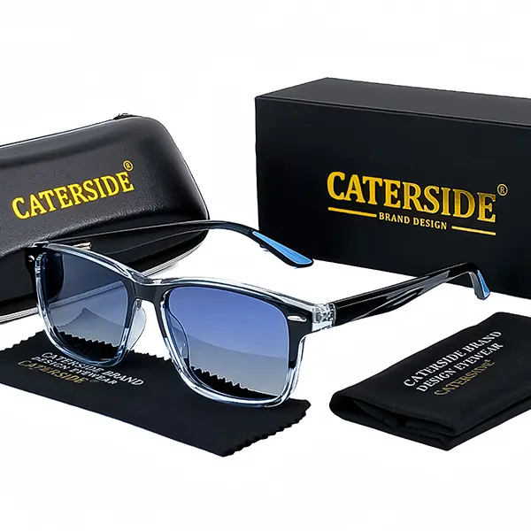 CATERSIDE Trendy Fashion Sunglasses for Men High Quality TR 90 Design Polarized Glasses Suitable for daily ou tings Driving Travel