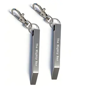 Stainless Steel Keychain Pry Bar, Compact Edc Multi-Tool, Durable Gear Wire Coiled Tool, Ideal for Daily Carry, Portable Design, Multitool Keychain Opener