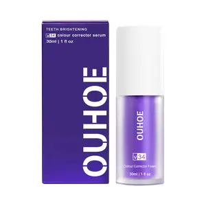 OUHOE Teeth Whitening Serum V34 | Reduces Stains & Yellowing | Gentle on Sensitive Teeth & Gums | Enamel Safe Formula | Freshens Breath | 30ml