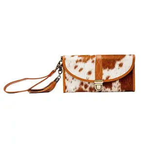 Women's Multifunctional Myra Hair-On Hide Crossbody Wallet, a Luggage & Bags Accessory