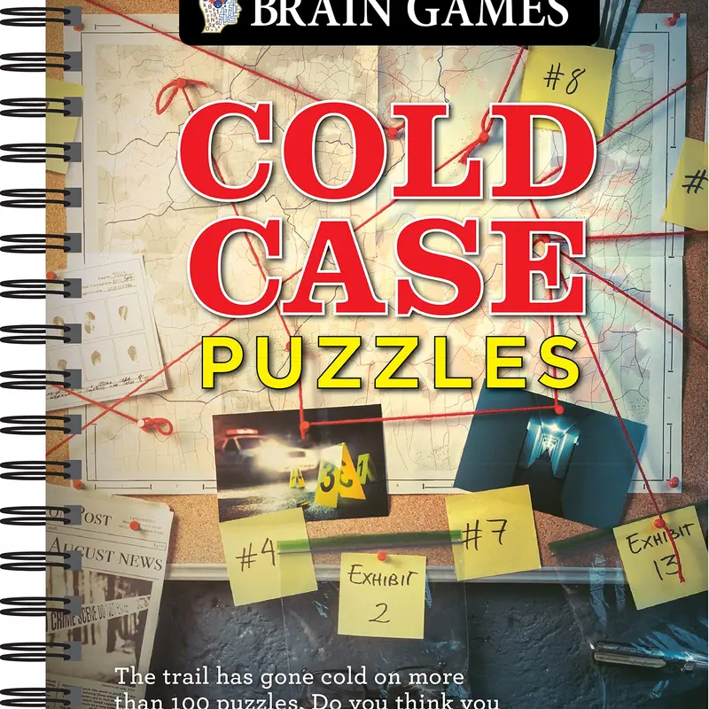 Brain Games - Cold Case Puzzles -- Publications International Ltd - Spiral