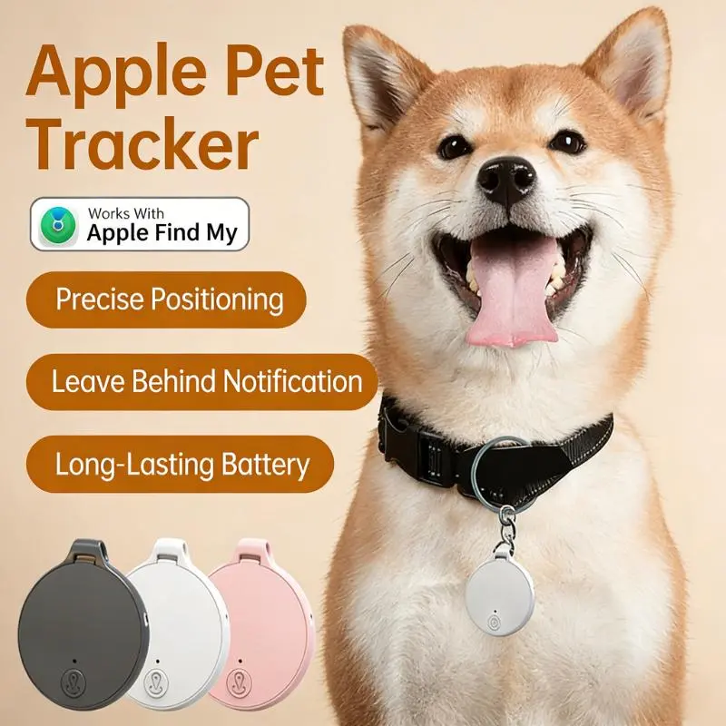 Joytutus Round Bluetooth Bag Tracker Device - MFI-Certified iOS Anti-Lost Locator for Luggage, Keys (Compatible Smart Finder for iOS Devices)