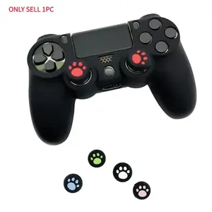 2pcs Silicone Analog Controller Thumb Stick Joystick Grips Cap for Switch NS/Switch Lite Controller ThumbStick Cute Cat Paw Claw Switch Accessories