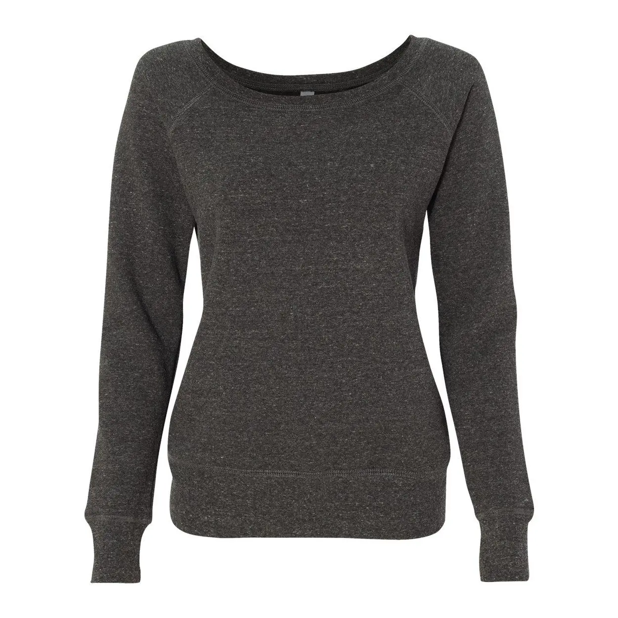 BELLA + CANVAS Womens Sponge Fleece Wide Neck Sweatshirt