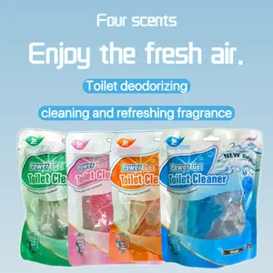 Wall-mounted Dolpeskin filter toilet cleaner - Automatic bathroom cleaner - Eliminates odors - Four scents - Fresh air purification - 4-pack