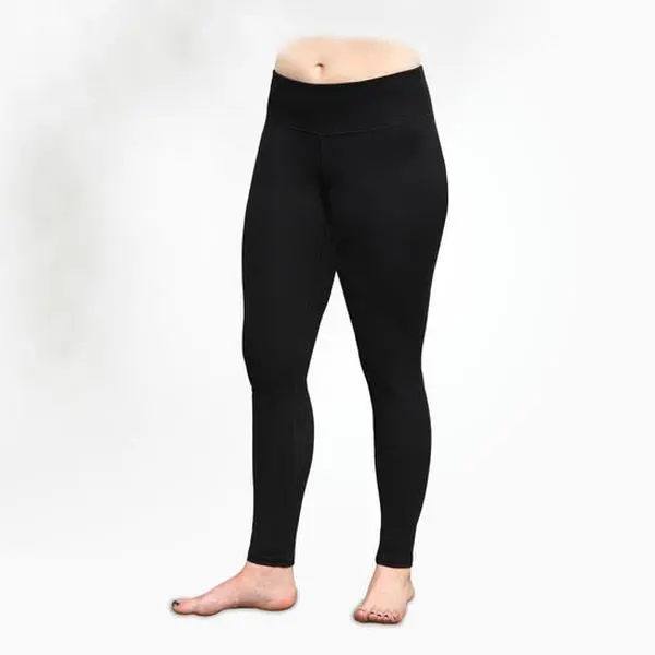 Women's Fitted Cotton Spandex Blend Leggings - Opaque, Wide Waistband, Ankle-Length Pull-On, Flexible, Comfy for Layering & Running, Great Recovery, Flexible Leggings