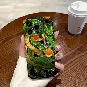 Anime Dr-agon B-all Son Goku Vegeta Phone Case Suitable for iPhone 17 16 15 14 13 12 11 Pro Max Air Plus Lens Protection Anti-Shock Hard PC Back Cover, Anime Design