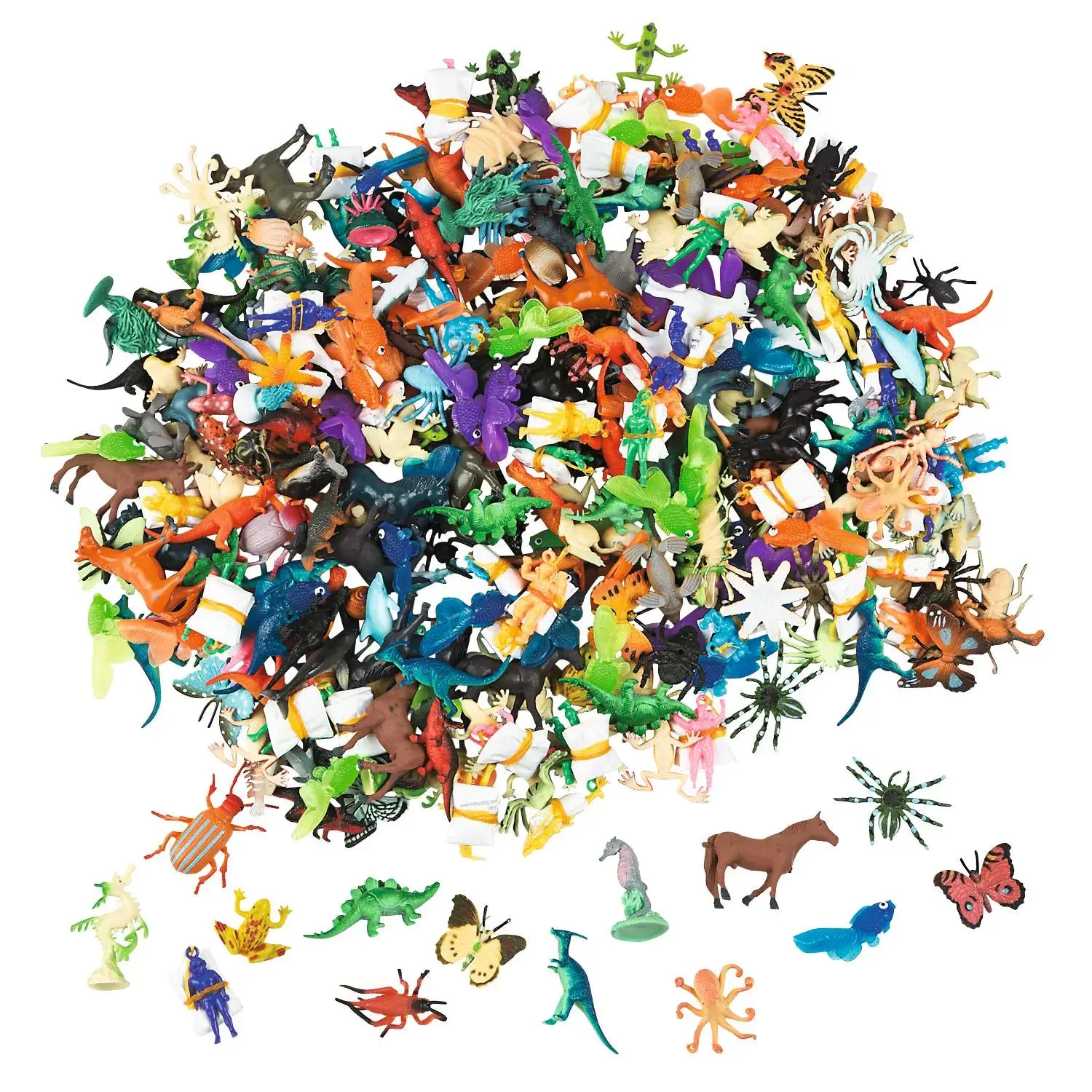 Bulk 350 Pc. Mini Animal & Character Plastic & Vinyl Toy Assortment