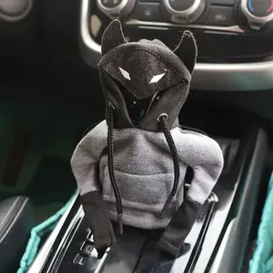 Creative Hooded Cape Design Car Gear Shift Cover, Dustproof Car Gear Shift Cover, Car Interior Decorative Accessories for Men & Women, Men Gifts, Black And Gray, Halloween, Car Interior Kit
