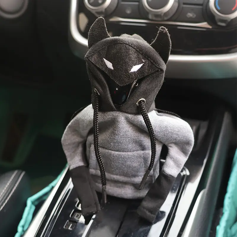 Creative Hooded Cape Design Car Gear Shift Cover, Dustproof Car Gear Shift Cover, Car Interior Decorative Accessories for Men & Women, Men Gifts, Blac