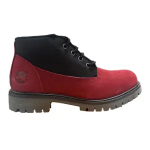 Men's Timberland Heritage Mid Lace Chukka Boot Medium Red Nubuck (TB0A431H AET)