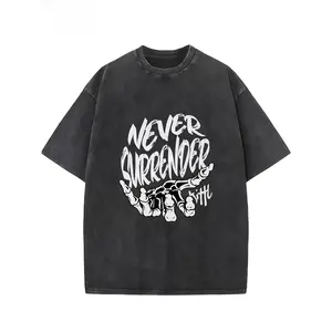 2026 Trendy StyleValentine's Day Limited Edition, Vintage Black Retro Attitude Text Print Loose Round Neck Cool Style Daily Top- Washed Cotton, Heart Elements, Casual Loose Round Neck Fit, Short Sleeve, Round Neck, Perfect Gift for All Washed Cotton