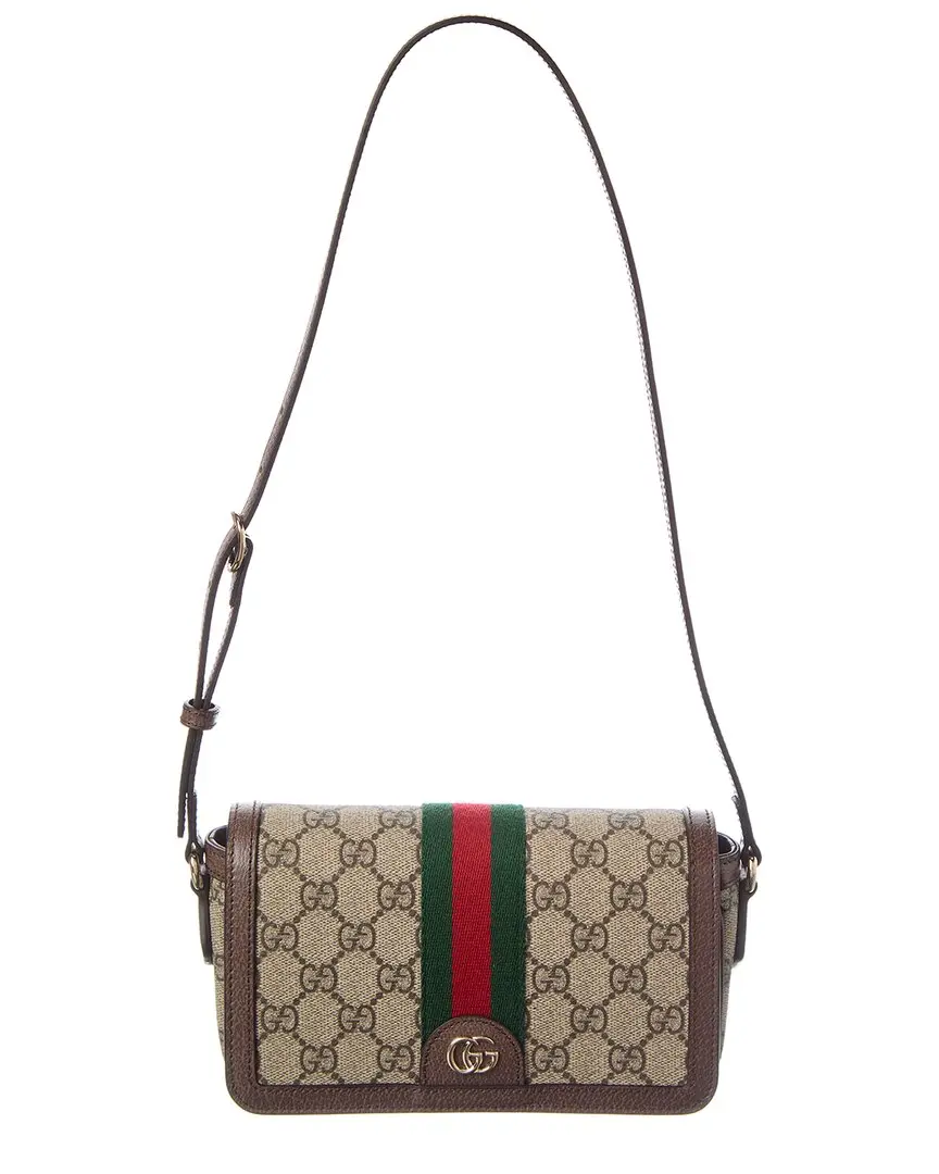 Gucci Ophidia Mini GG Supreme Canvas & Leather Shoulder Bag