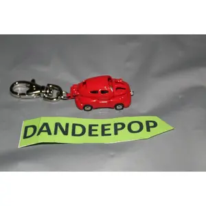 Metal Volkswagen  Red VW  Diecast Toy Car Key Chain With Hilton Clock