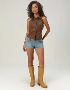 RSQ Womens Low Rise Denim Mini Shorts