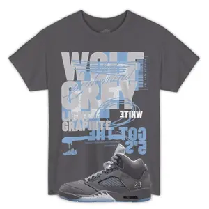 Wolf Grey 5 Shirt Grey to Match Jordan 5 Wolf Grey