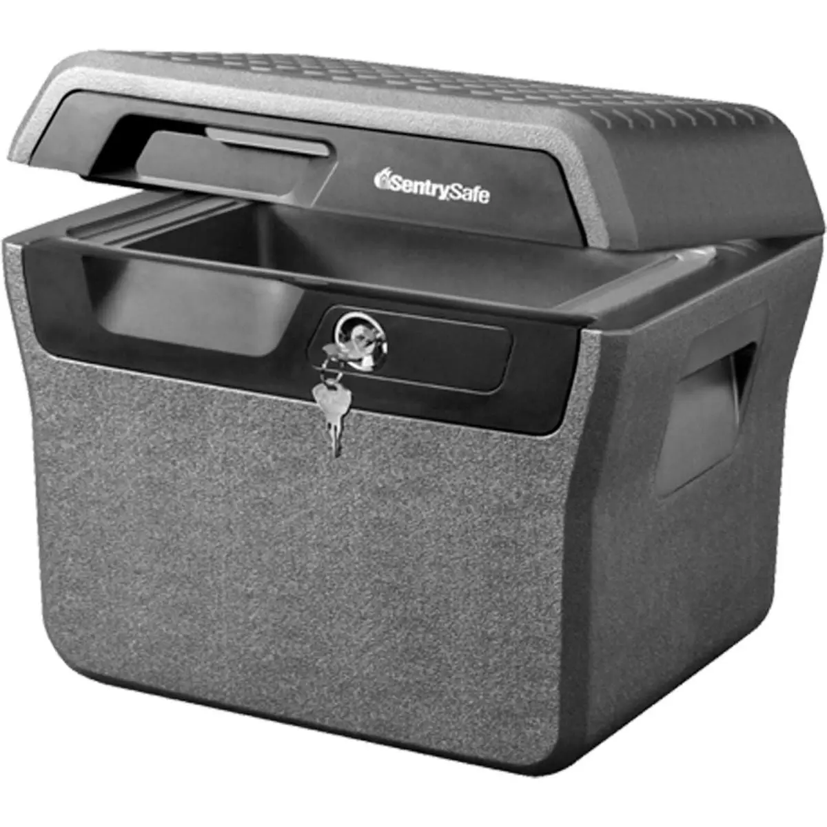 Master Lock Commercial & Office Fire Resistant Waterproof File Safe (B1916162 FHW40100 SentrySafe), Key Lock, 1550°F/843°C Resistance, Letter Size, 44 lbs, Charcoal Gray, 16.62x13.81x14 in, Commercial & Office Safes