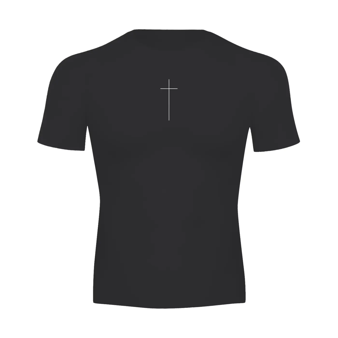 Simple Faith Short Sleeve Black Compression Shirt
