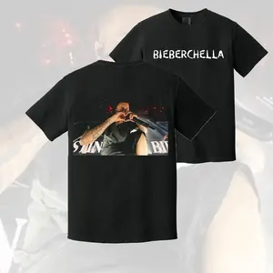 Bieberchella JB Heart Black T-Shirt #BieberchellaTee #JBHeartTShirt #RetroConcertTee