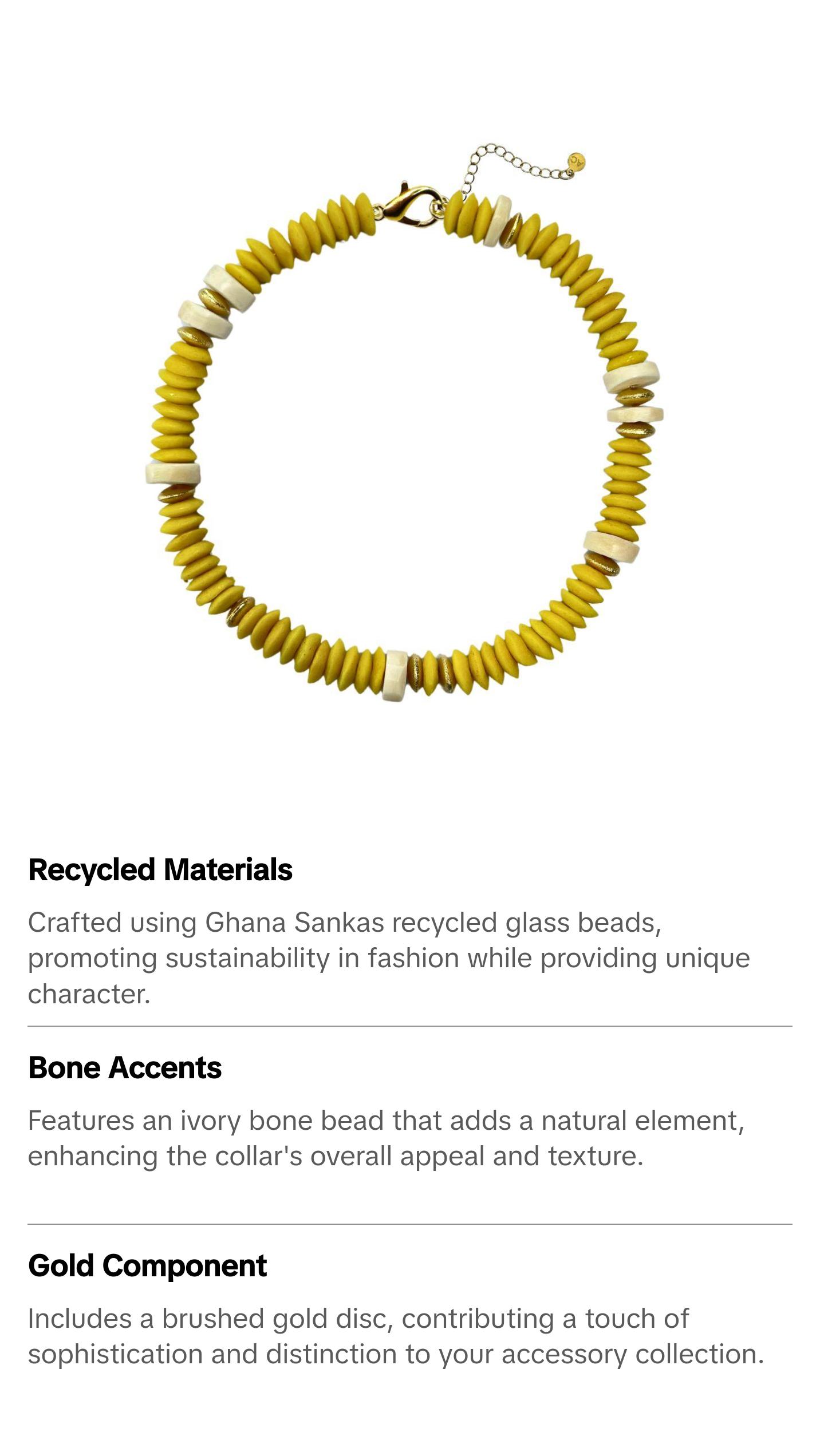 Capri Collar - Yellow