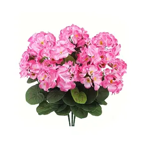 Durable UV-Resistant Rose Bouquet, Bright Artificial Flowers with Leaves, Perfect for Indoor & Outdoor Decor, Garden, Patio, Wedding, Artificial Flower Arrangements, Decorative Flowers