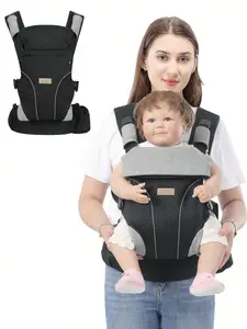 Baby Carrier - Ergonomic, Cozy and Lightweight Carrier for 0-35lbs, Effortless to Put On, Ideal for Hands-Free Parenting, Enhanced Lumbar Support,Purehug for Infant to Toddler Adjustable Sling Multifunctional Harness ring wear babywearing soft fit newborn