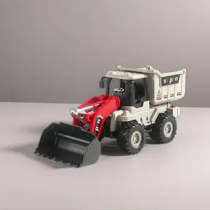 Alloy Inertia Engineering Truck Toy With 360 Degree Rotatable Excavator Arm And Dump Bucket Realistic Construction Vehicle Model For Kids Play