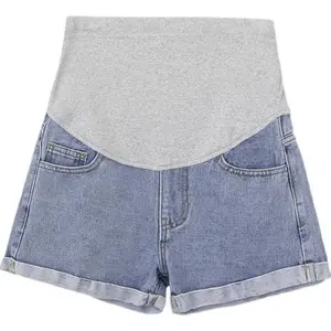 Twin peaks maternity uniform Plus Size Maternity Denim Shorts - Stretchy & Supportive Pregnancy  Jeans Shorts for Ultimate Comfort & Style