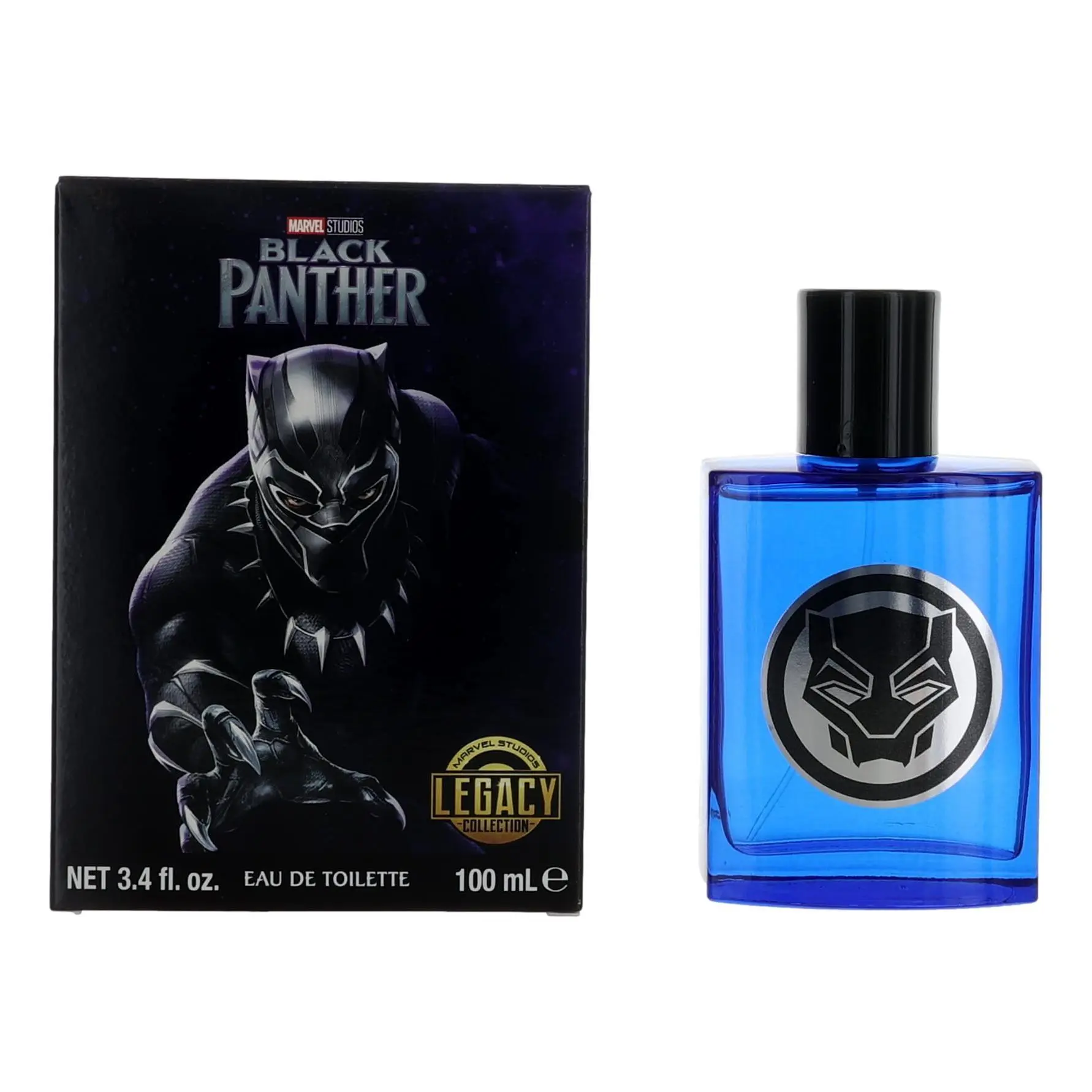 Marvel Black Panther Eau de Toilette, 3.4 fl. oz. / 100 ml, Authentic Cologne Fragrance Spray for Men
